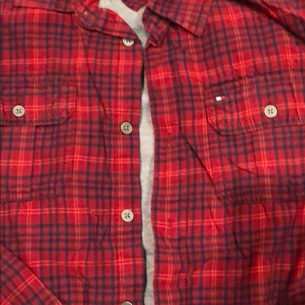 Tommy Hilfiger szXL big boys plaid flannel shirt - Picture 3 of 7